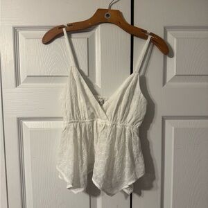 White babydoll tank